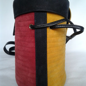 Vintage Charles Jourdan Binocular Bag Suede Quirky